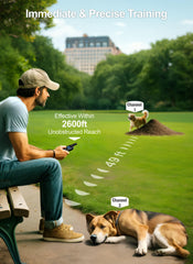 FunniPets dog collar LED night lights boost night visibility.