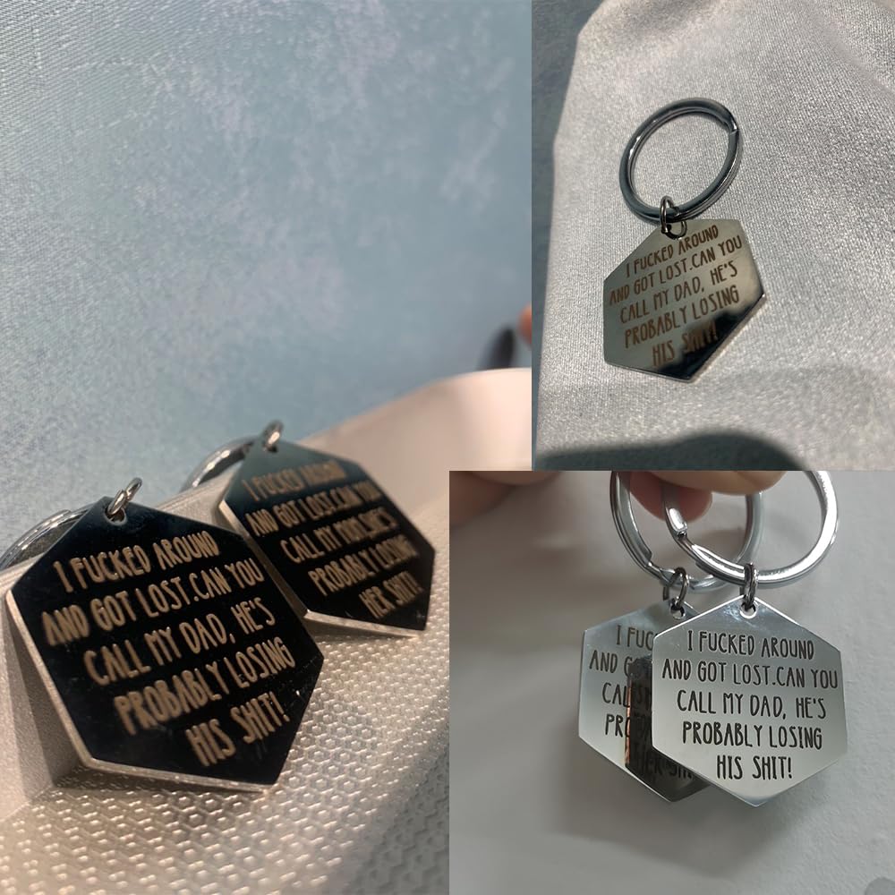 Funny Dog Tag makes a thoughtful gift for pet lovers.