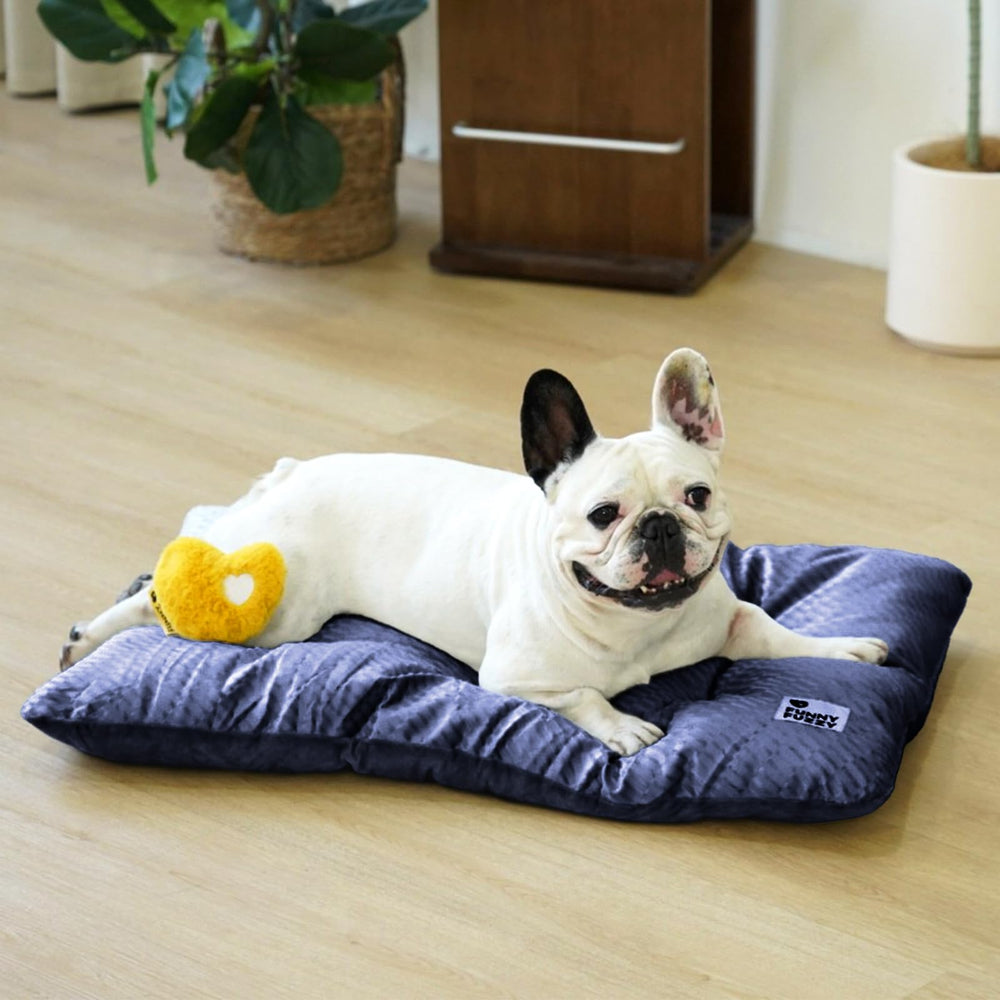 Funny Fuzzy bed mat thick cotton fill providing cushioned support