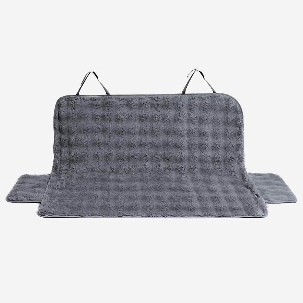 Funny Fuzzy Fluffy Dog Seat Cover machine washable for easy cleanup