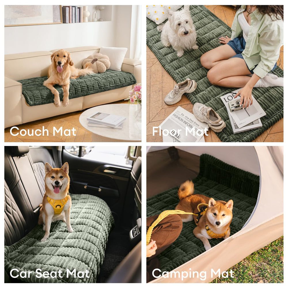 Funny Fuzzy machine washable couch cover for easy cleaning.