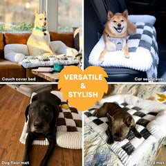 Funny Fuzzy pet couch cover mini-dog-bed keeps your small pup comfy during naps