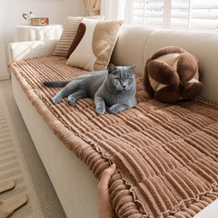 Funny Fuzzy soft-flannel close-up demonstrates cozy, pet-friendly fabric.