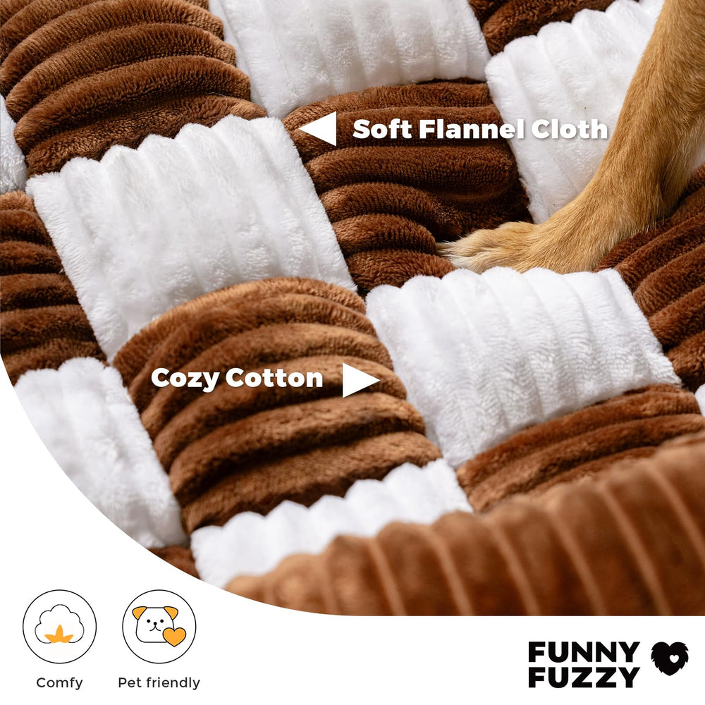 Funny Fuzzy plush cotton padding offers exceptional softness for naps.