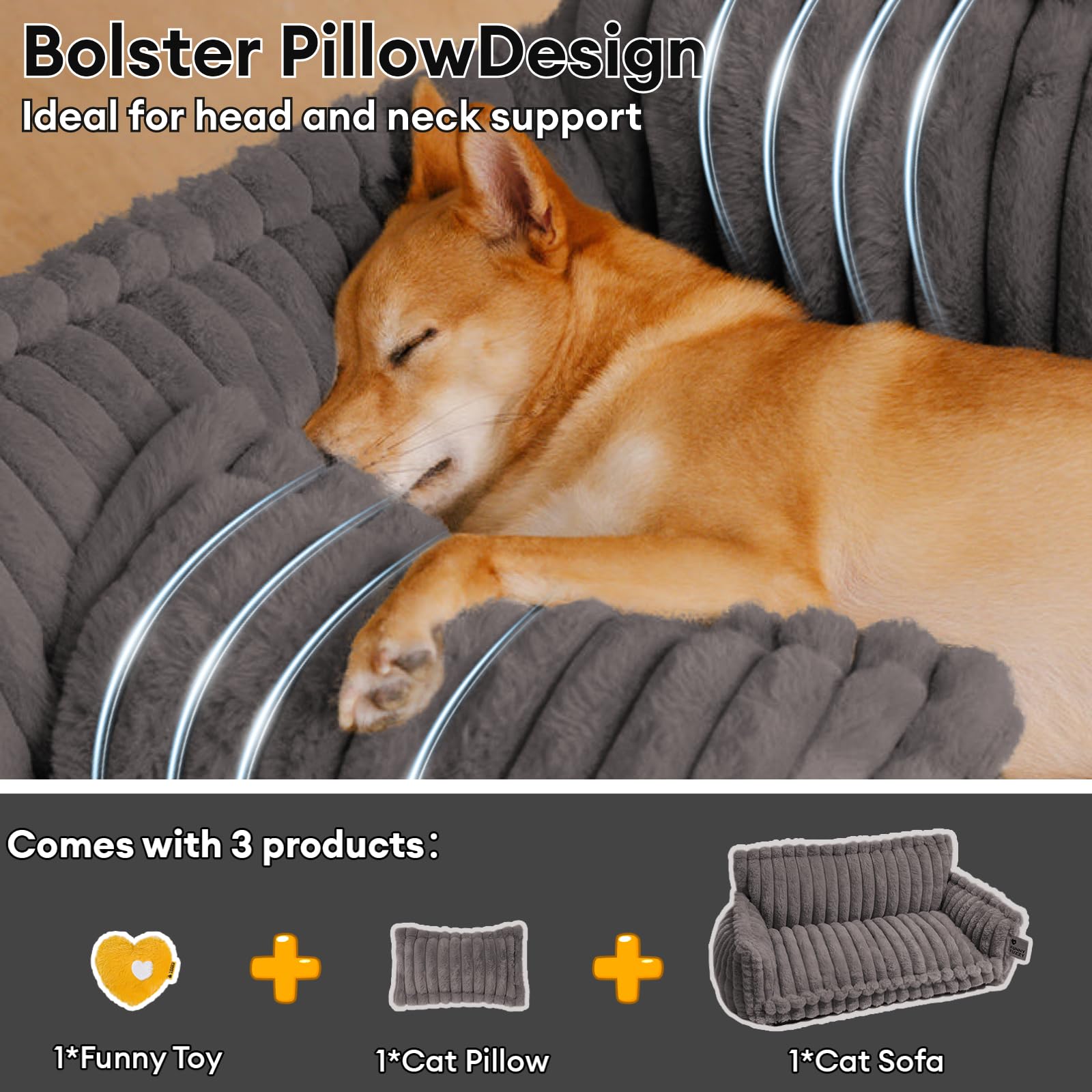FUNNY FUZZY Snoozy Dream non-slip bottom stabilizes on floors