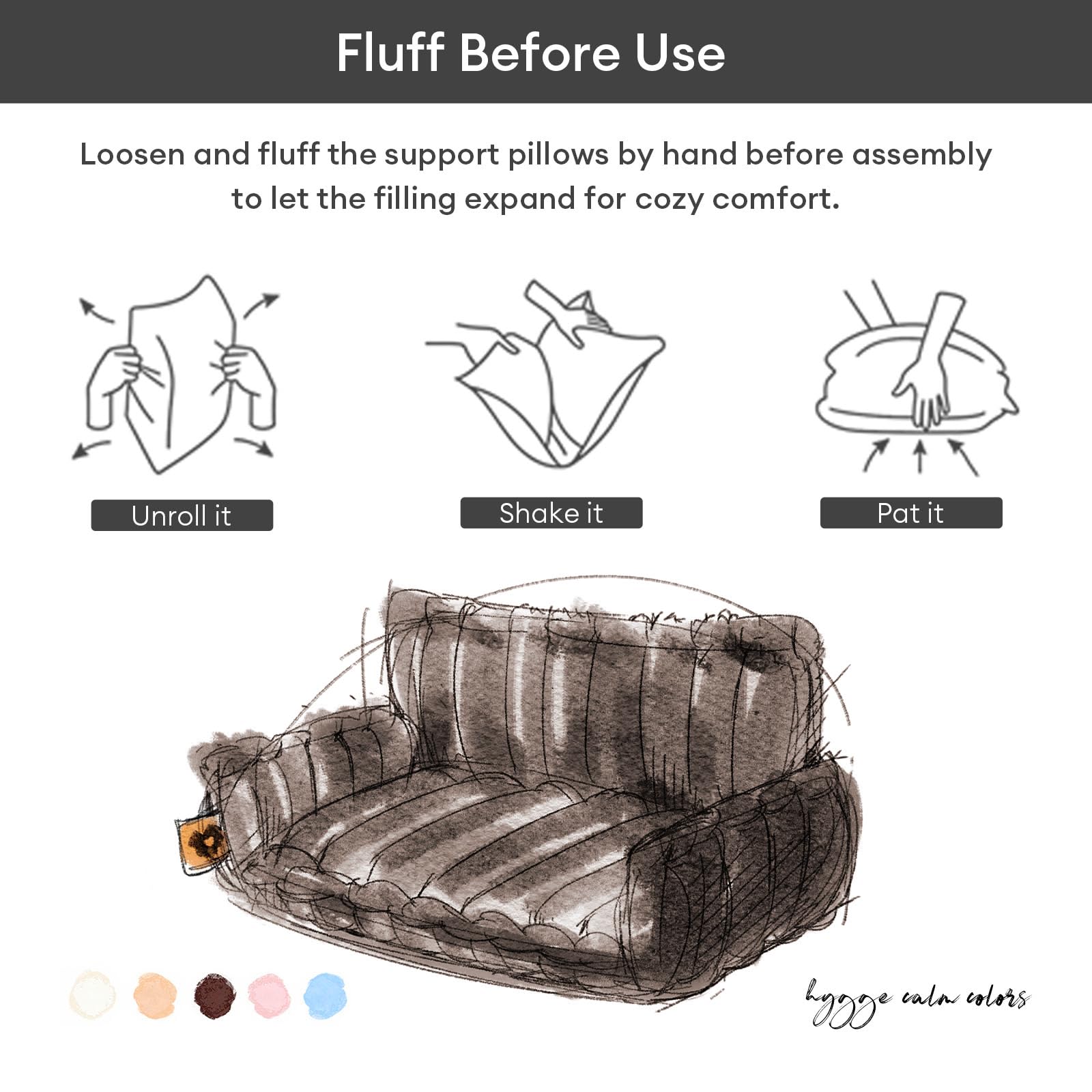 FUNNY FUZZY Snoozy Dream removable cover zipper for easy cleaning