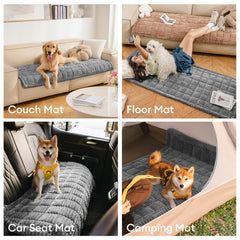 Funny Fuzzy dog couch cover machine-washable highlights easy cleaning after messes