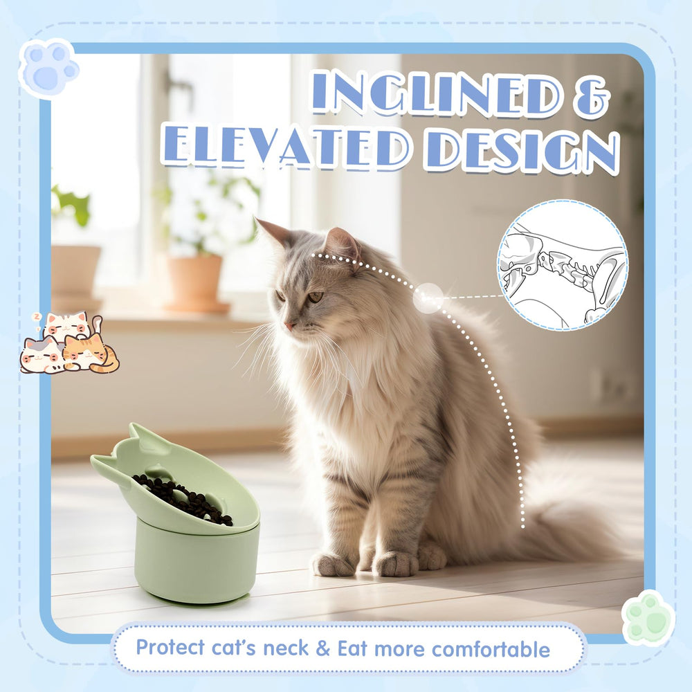 Funnymoom silicone cat bowl anti-slip-base keeps feeding stable during enthusiastic meals.