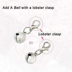 Fupo purple collar shows bell with lobster clasp for easy removal
