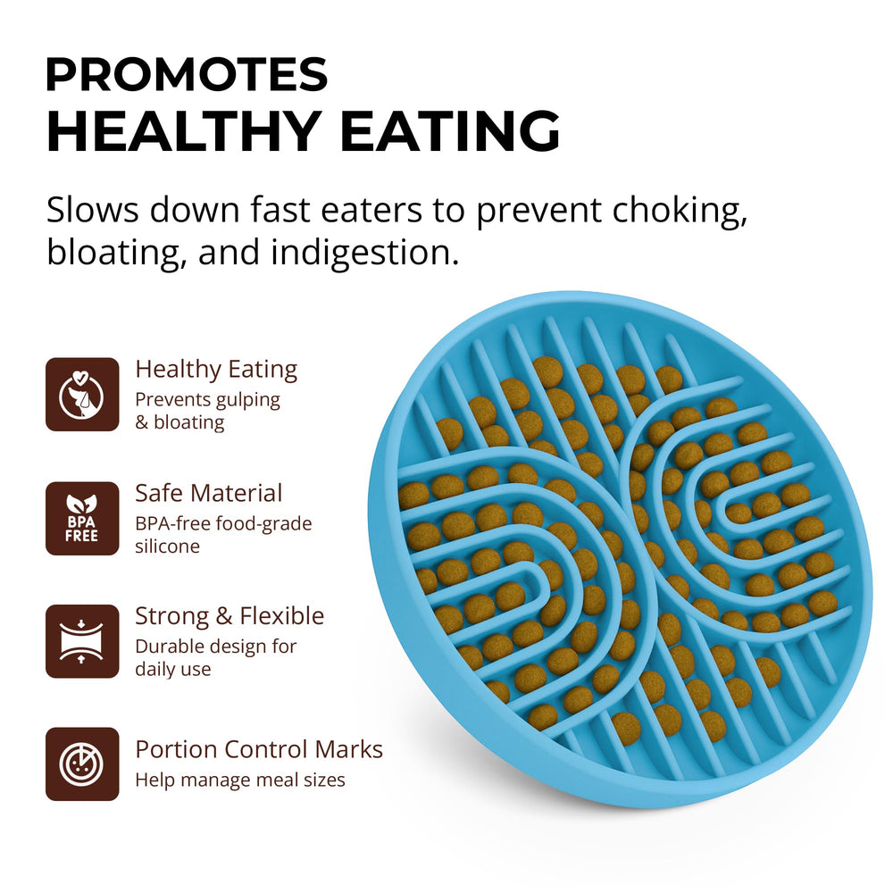 Fur-Brained slow feeder dish maze detail highlights mindful eating with pets