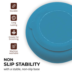 Fur-Brained slow feeder dish non-slip base reduces spills