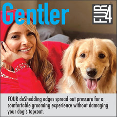 FUR4 safety nubs close-up, skin-friendly grooming during brushing.