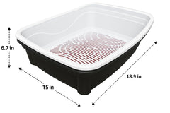 Furacao Pet Classic Plus top view showcases sturdy durable plastic for long-term use.