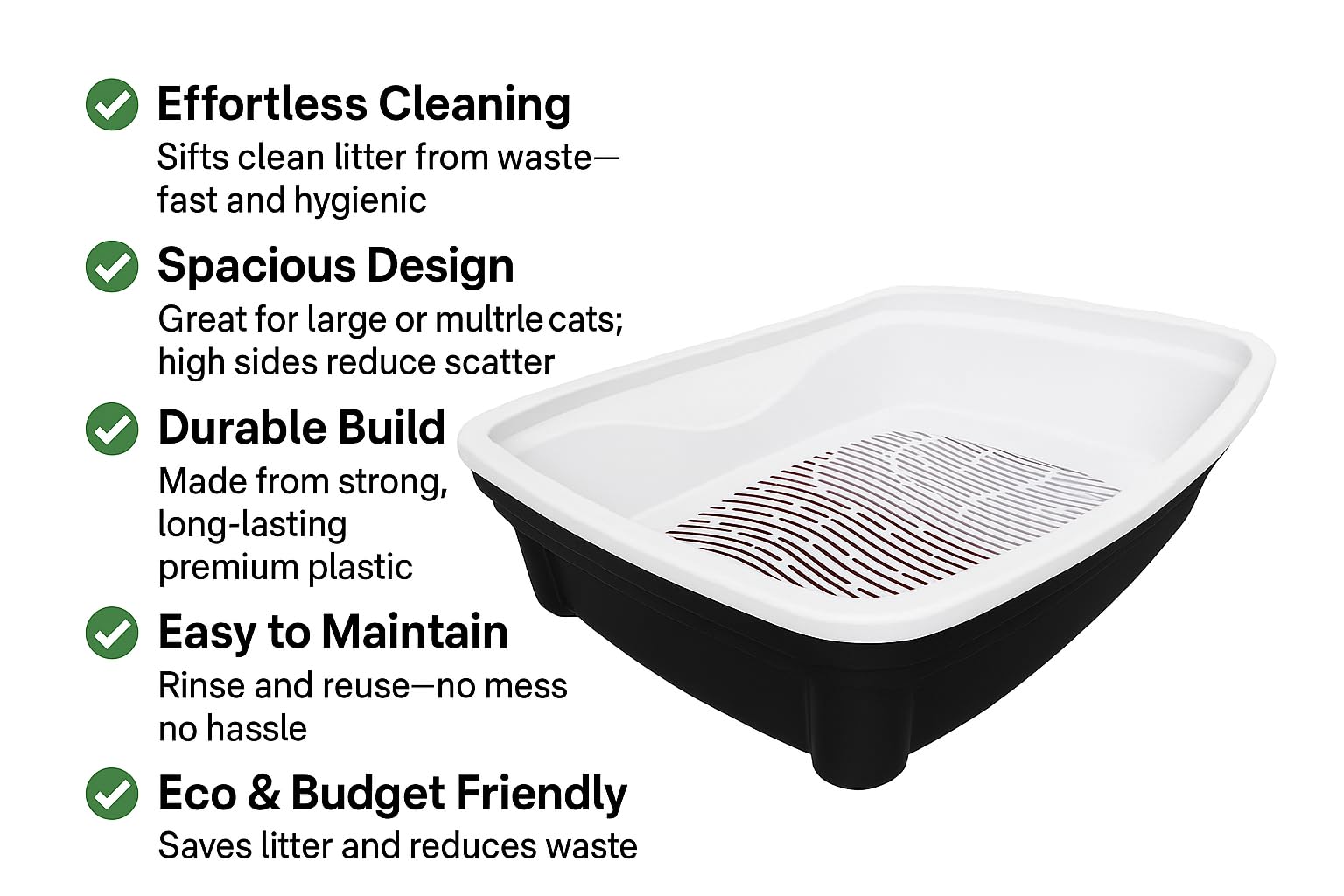 Furacao Pet Classic Plus waste-disposal view signals easy waste removal and reduced litter waste.