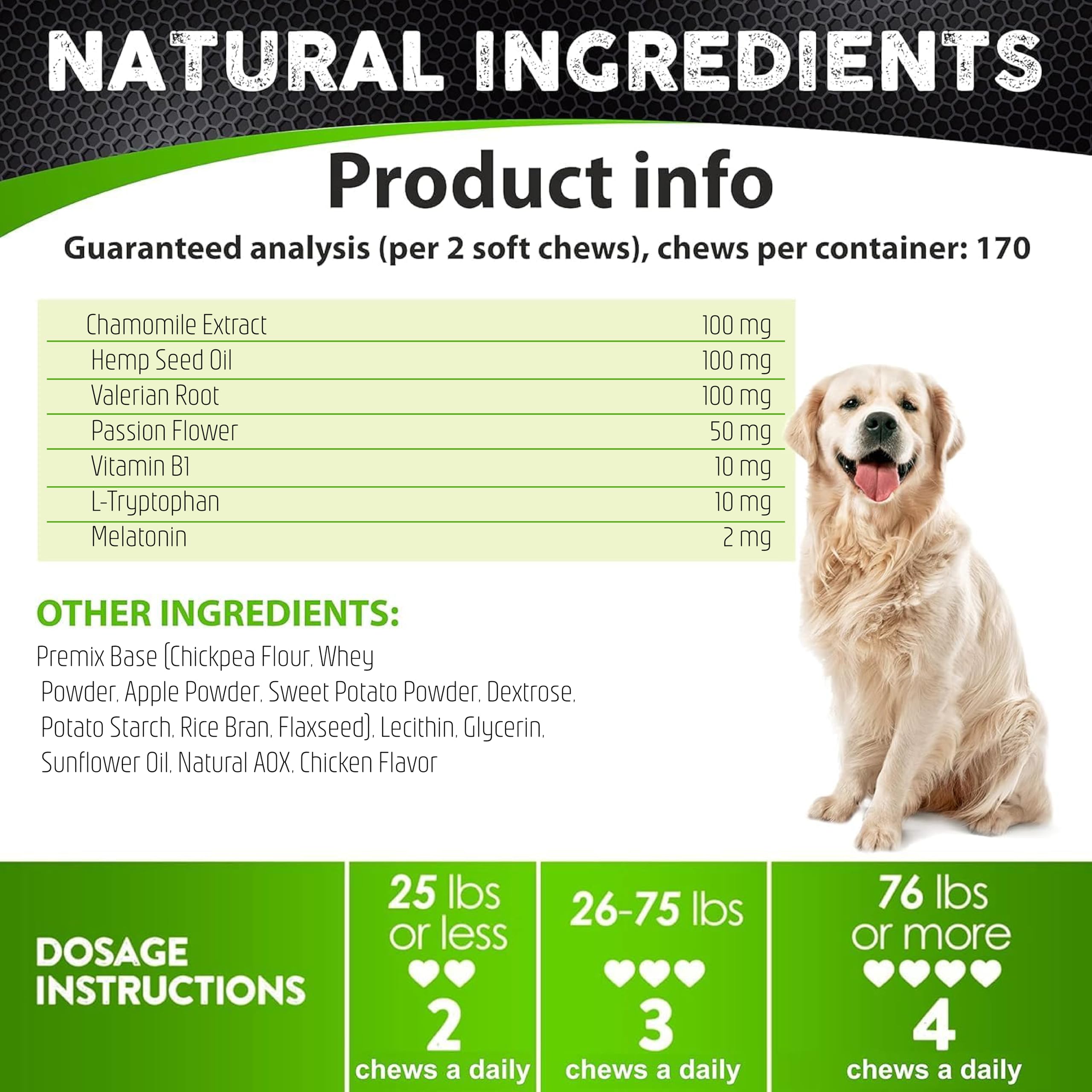 FURALAND dog joint-support calming chews in bowl — supports calmer movement.
