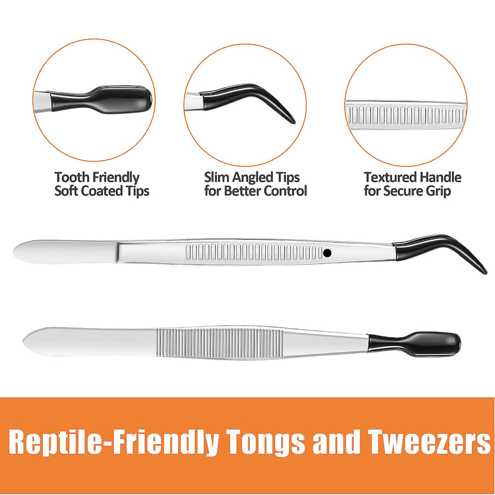 Furatune gecko feeding tool enables hands-free, clean feeding in small terrariums.