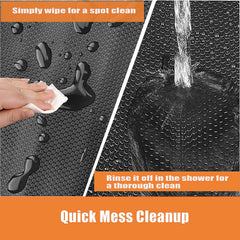 Furatune reptile terrarium liner features waterproof material for quick spot-cleaning.
