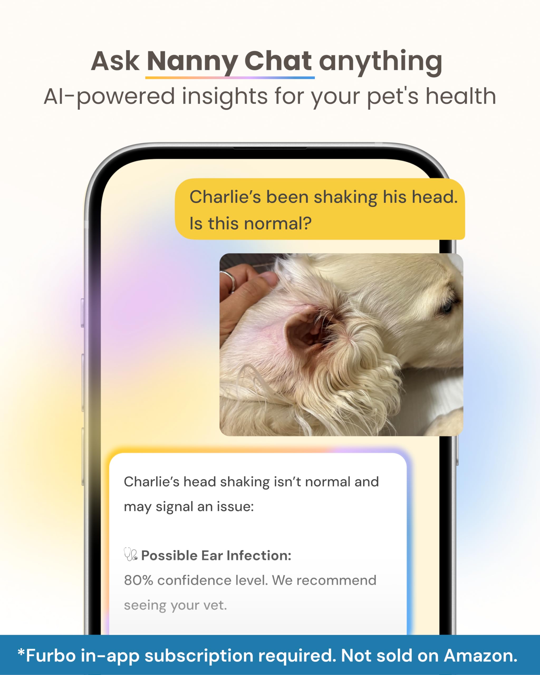 Furbo app notifications keep you informed with alerts anywhere.