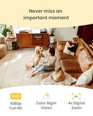 Furbo Mini 1080p live view helps monitor pets while away