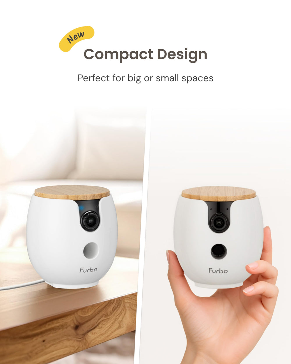 Furbo Mini360 app interface keeps you connected and in control.