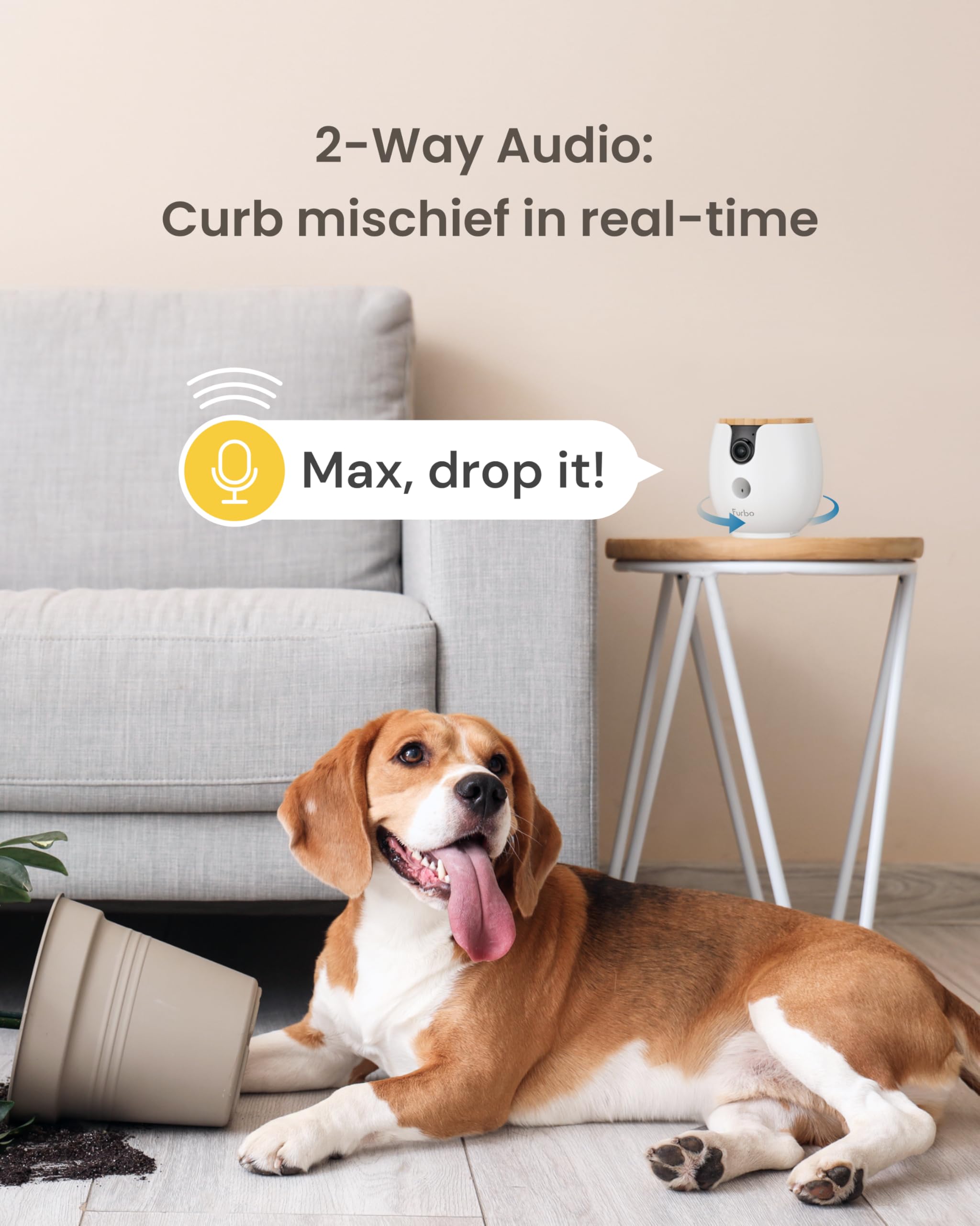 Furbo Mini360 nanny trial unlocks smart alerts and AI features.