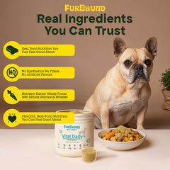 FurBound powder scoop showing simple daily serving for pets