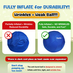 Furdo 25-inch diameter herding ball designed for medium to large dogs' active play