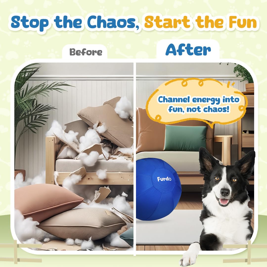 Furdo 30in Herding Ball promoting energy burn and mental engagement