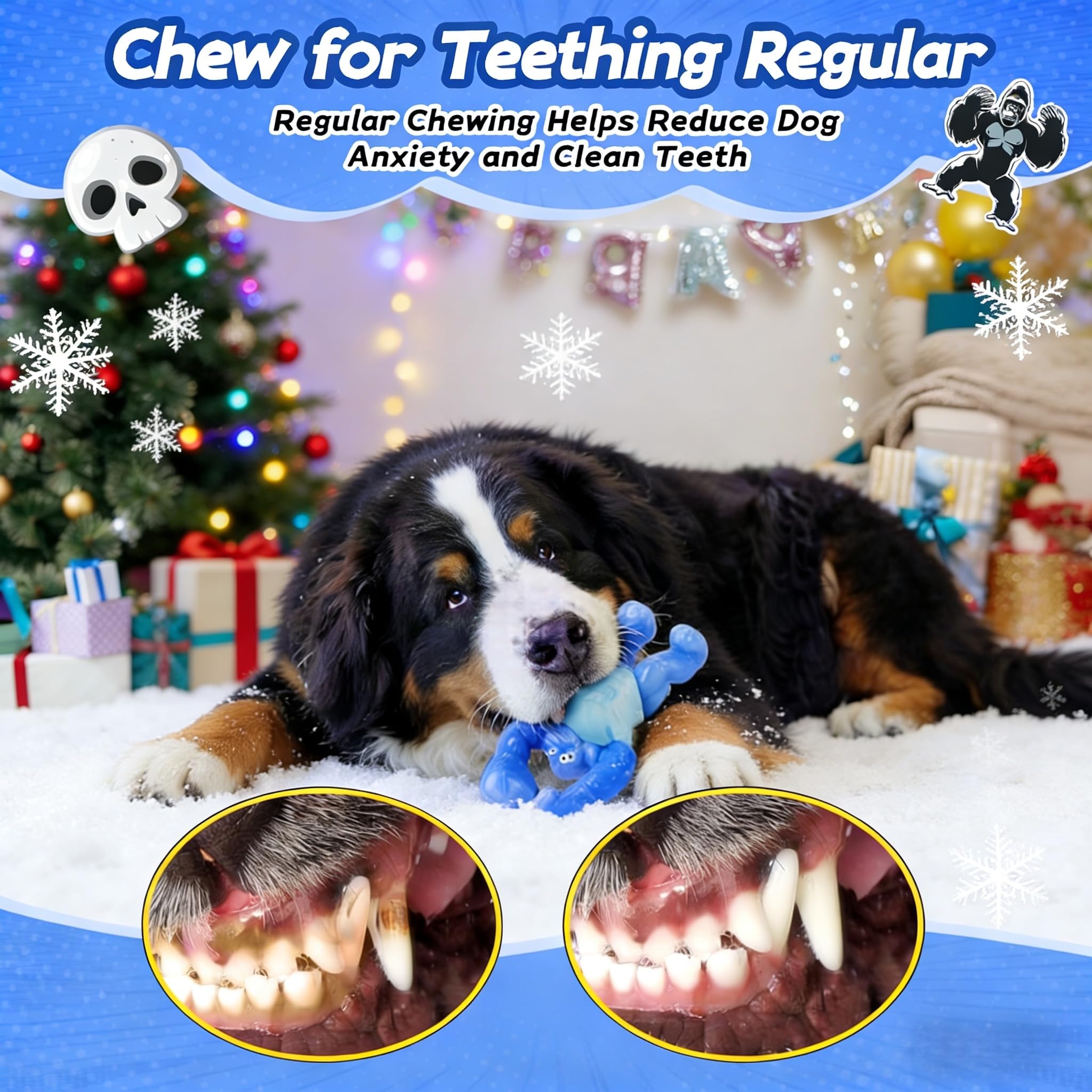 Furdog indestructible chew toy bite-proof shell supports hours of solo play.