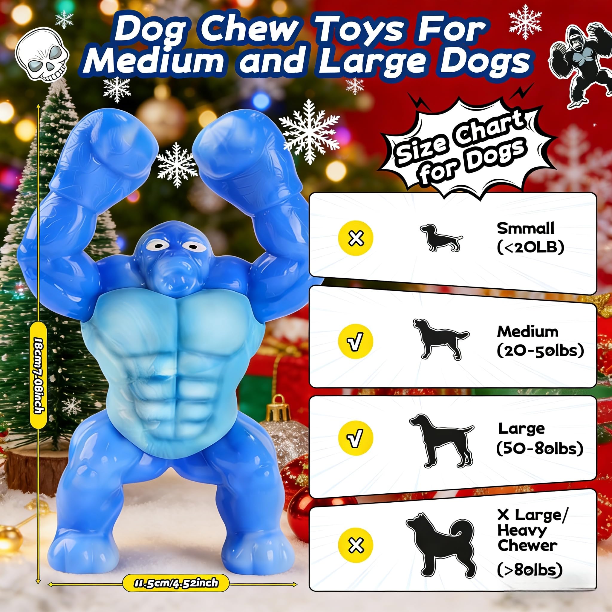 Furdog indestructible chew toy textured grooves aid dental care and plaque reduction.