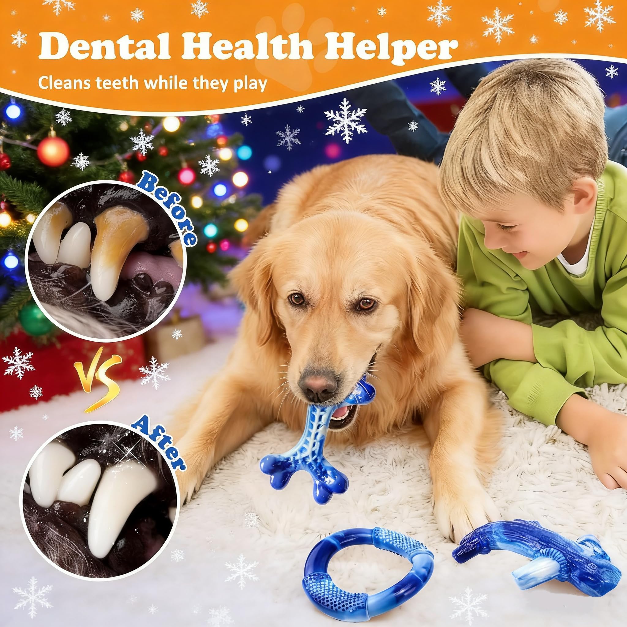 Furdog replacement guarantee badge on toughest toy for peace of mind.