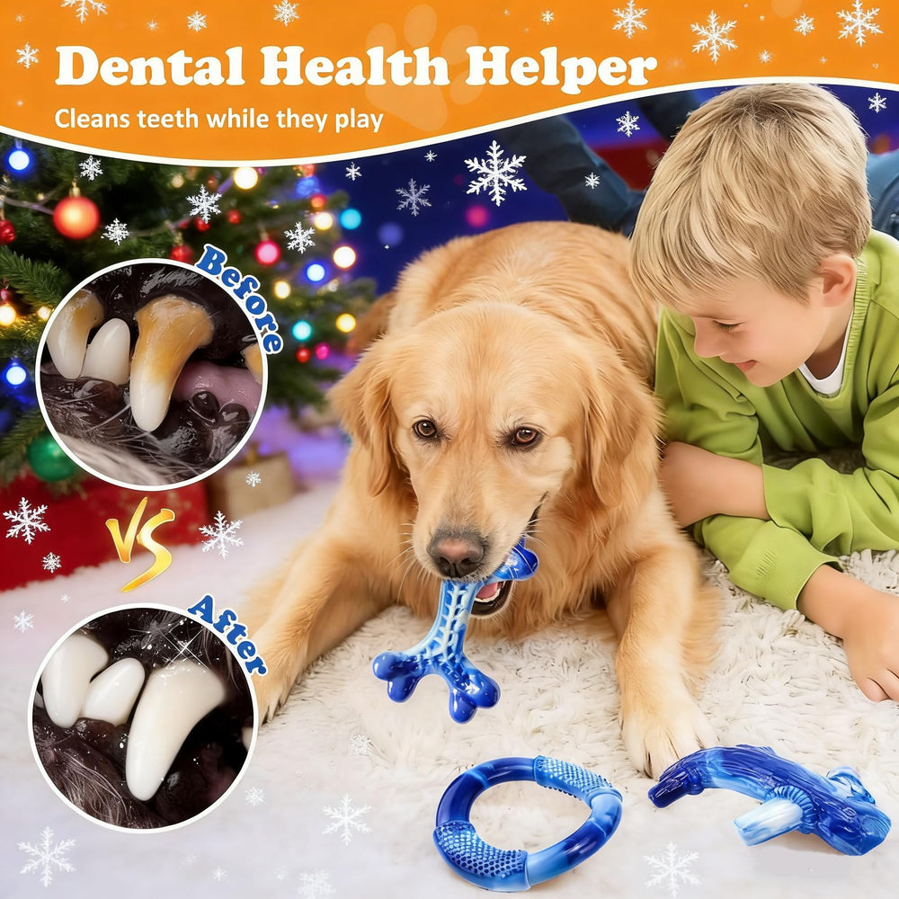 Furdog replacement guarantee badge on toughest toy for peace of mind.