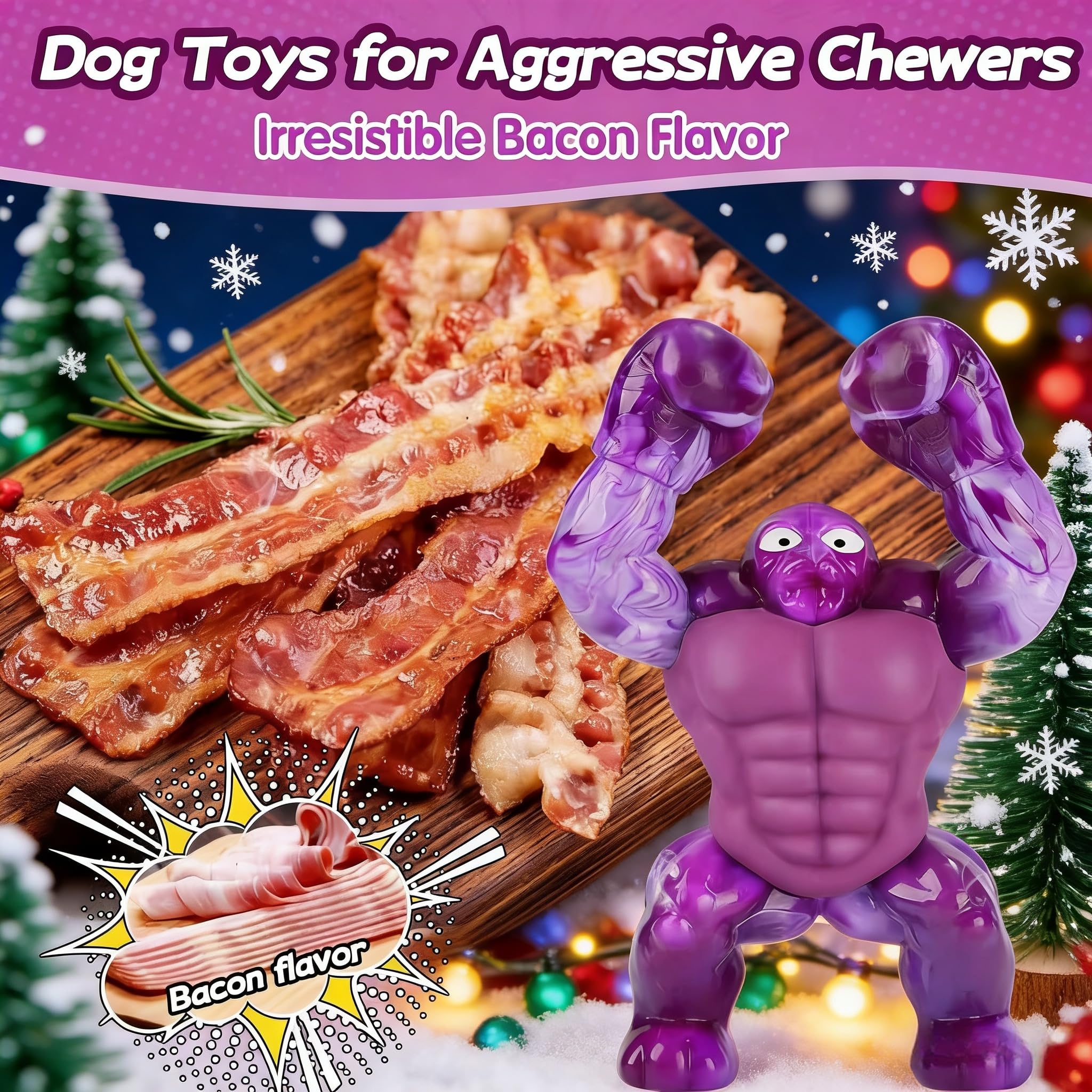 Furdog textured surface cleans teeth while dogs chew.