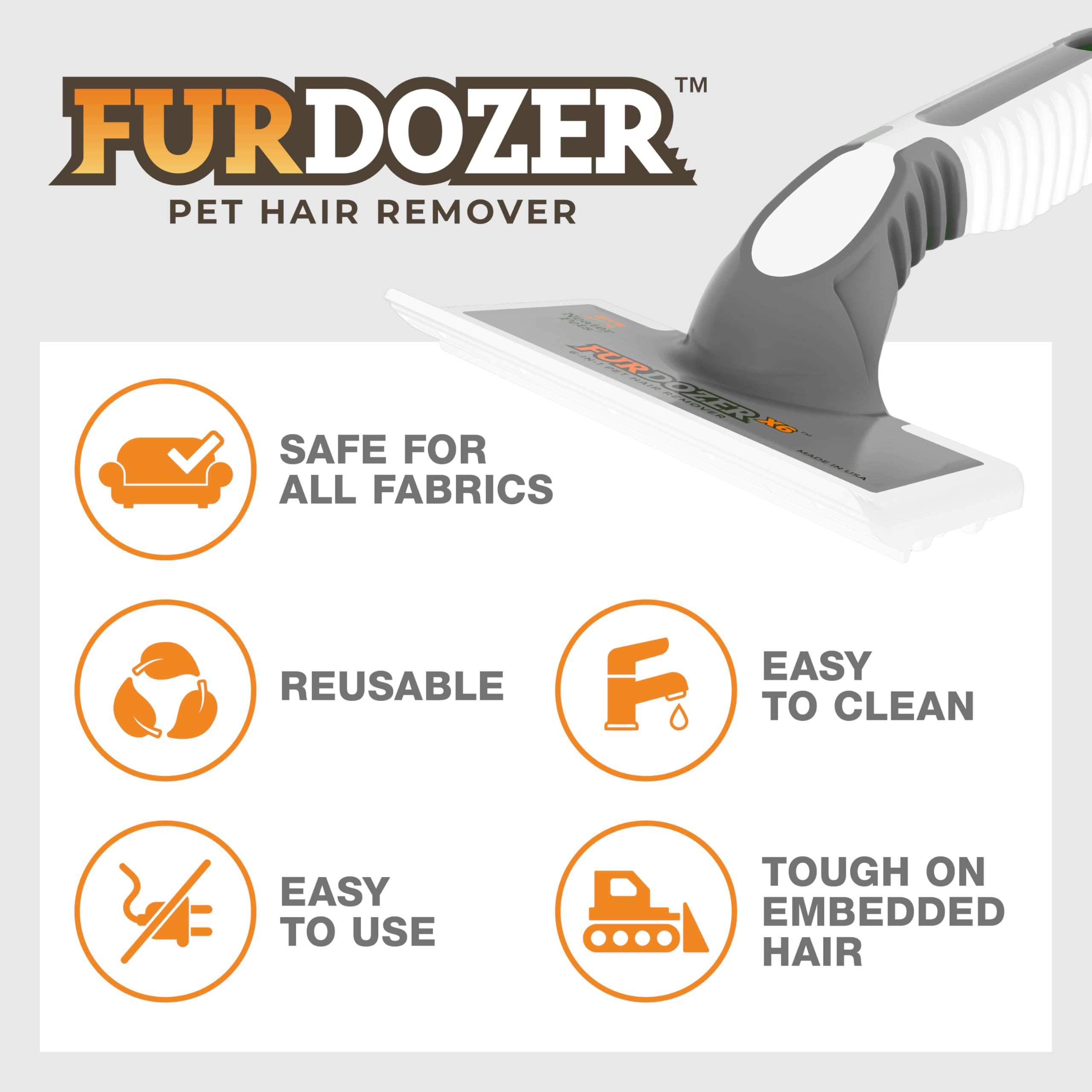 FurDozer bedding hair removal on sheets and blankets
