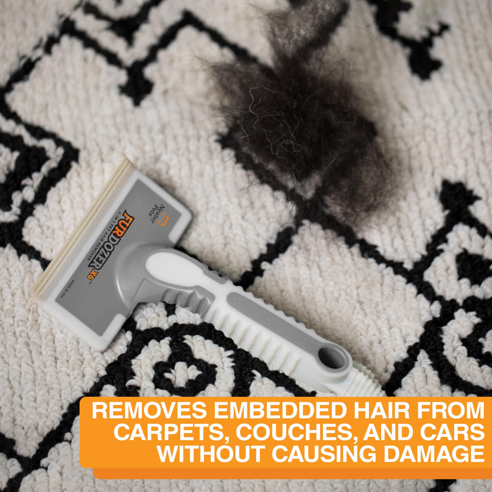 FurDozer car interiors use, removes hair without damaging fabrics