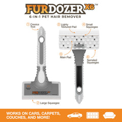 FurDozer textured pad closeup for embedding hair on fabrics