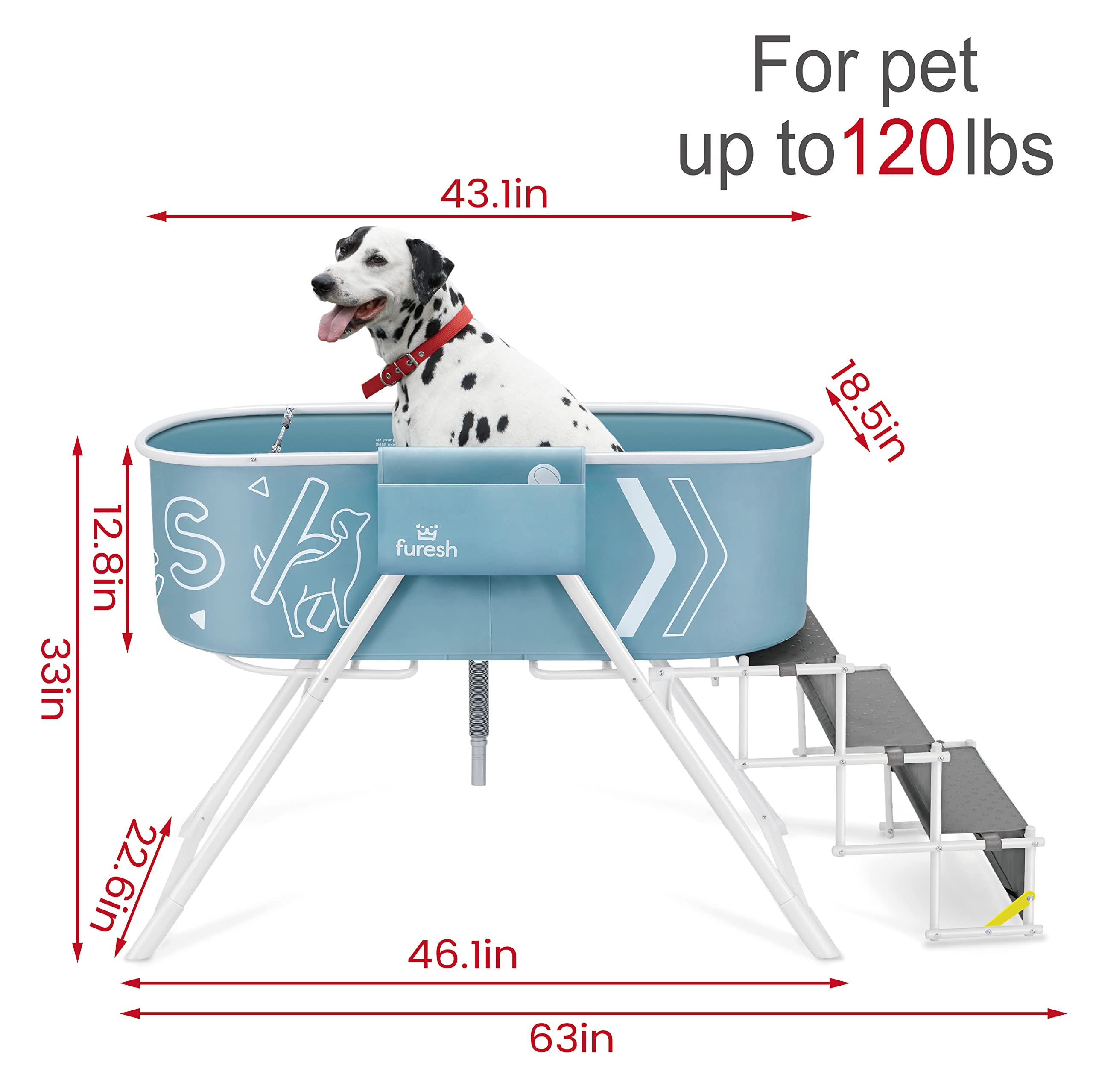 Furesh Big Dipper stainless aluminum frame delivers durable, lightweight support.