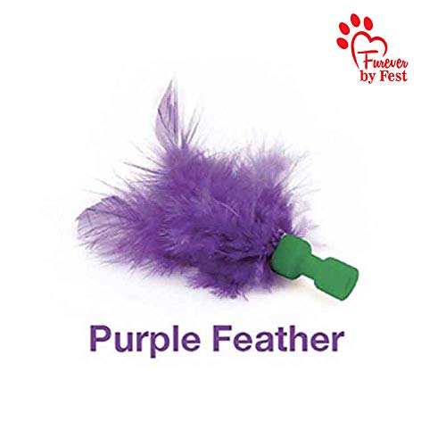 Furever by Fest replacement feather attachment for Pop and Play encourages fluttering, curiosity-led pouncing.