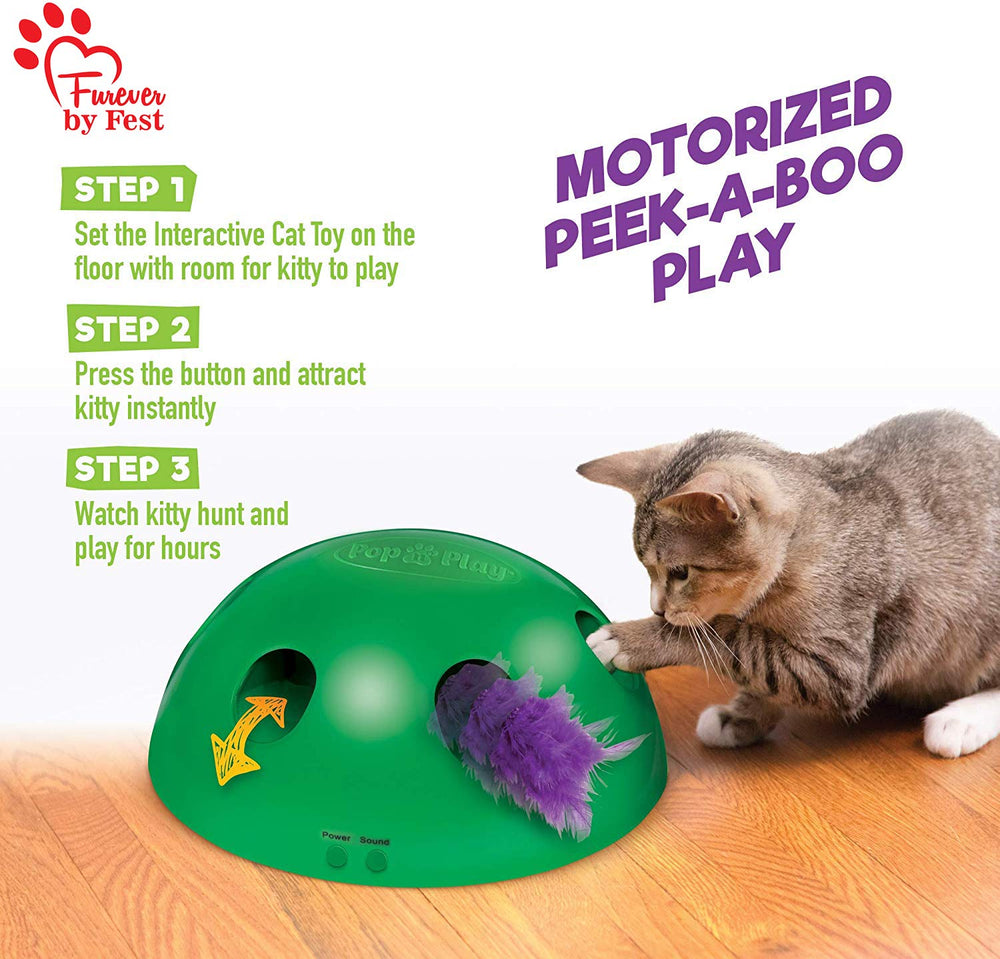 Furever by Fest replacement toy set closeup highlights durable build for busy cats.