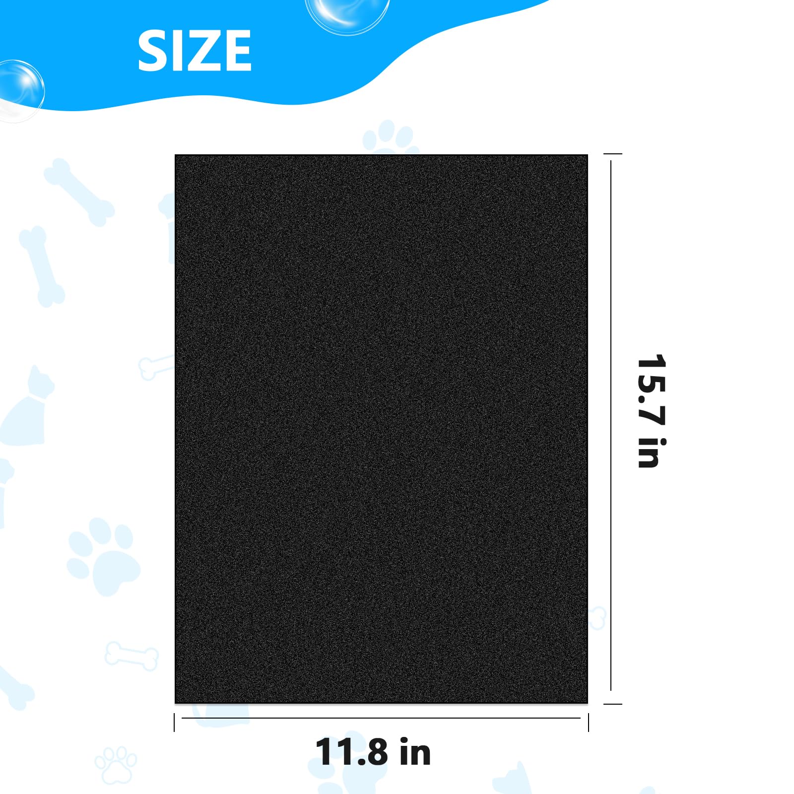 FurFlasher easy-to-use adhesive backing minimizes slips during filing
