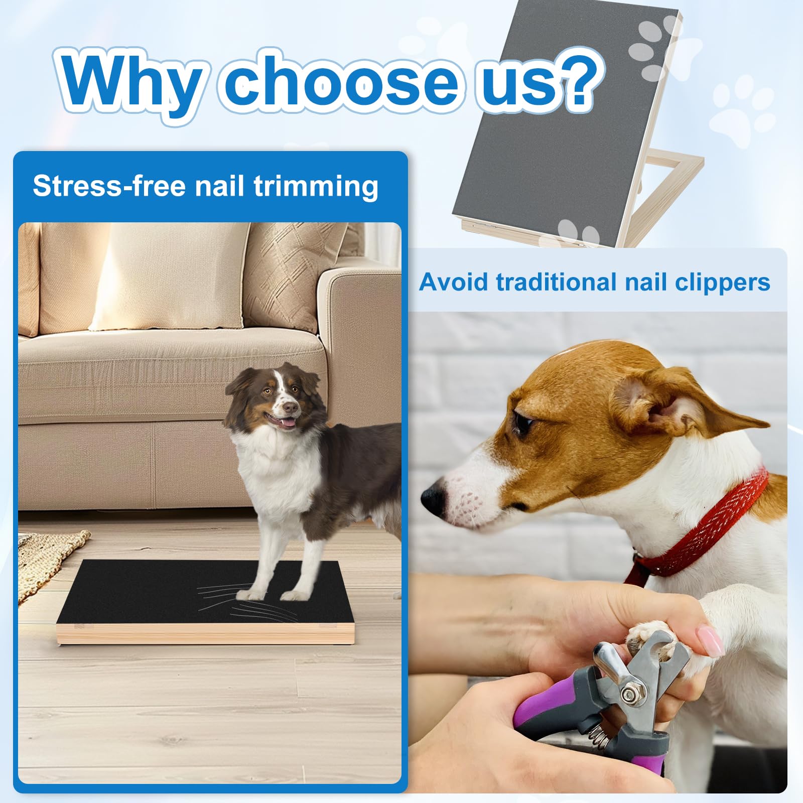 FurFlasher dimensions show fit for dogs of all sizes