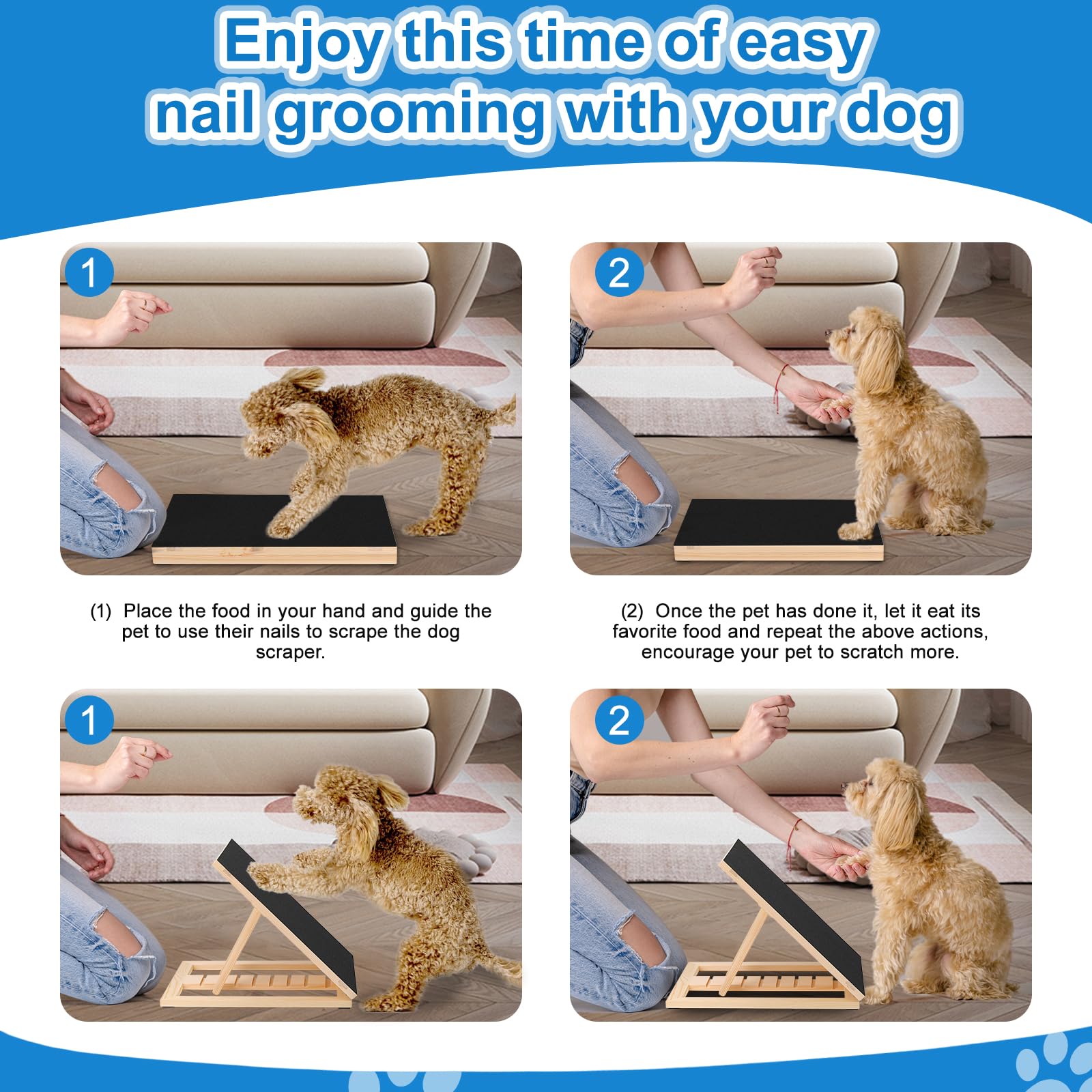 FurFlasher scratch board assembly shows quick setup for indoor or outdoor play