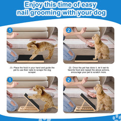 FurFlasher scratch board assembly shows quick setup for indoor or outdoor play