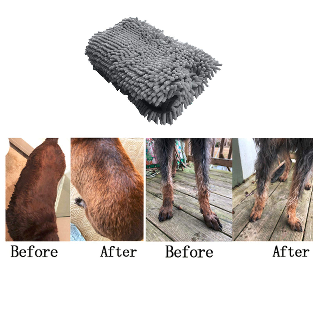 Furfox absorbent towel keeps paws and coat dry, reducing indoor mess.