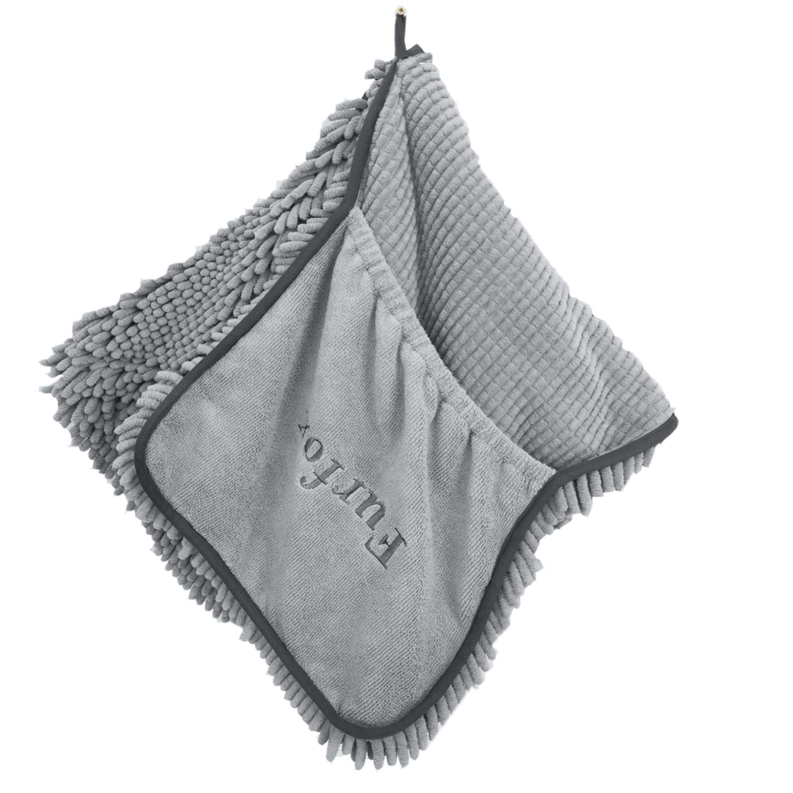 Furfox towel loop lets you hang it conveniently between uses.
