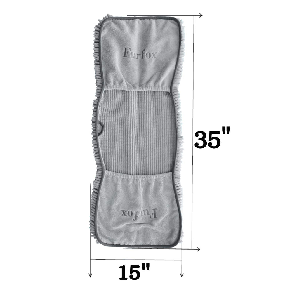Furfox microfiber fibers feel velvety-soft and gentle on sensitive skin.