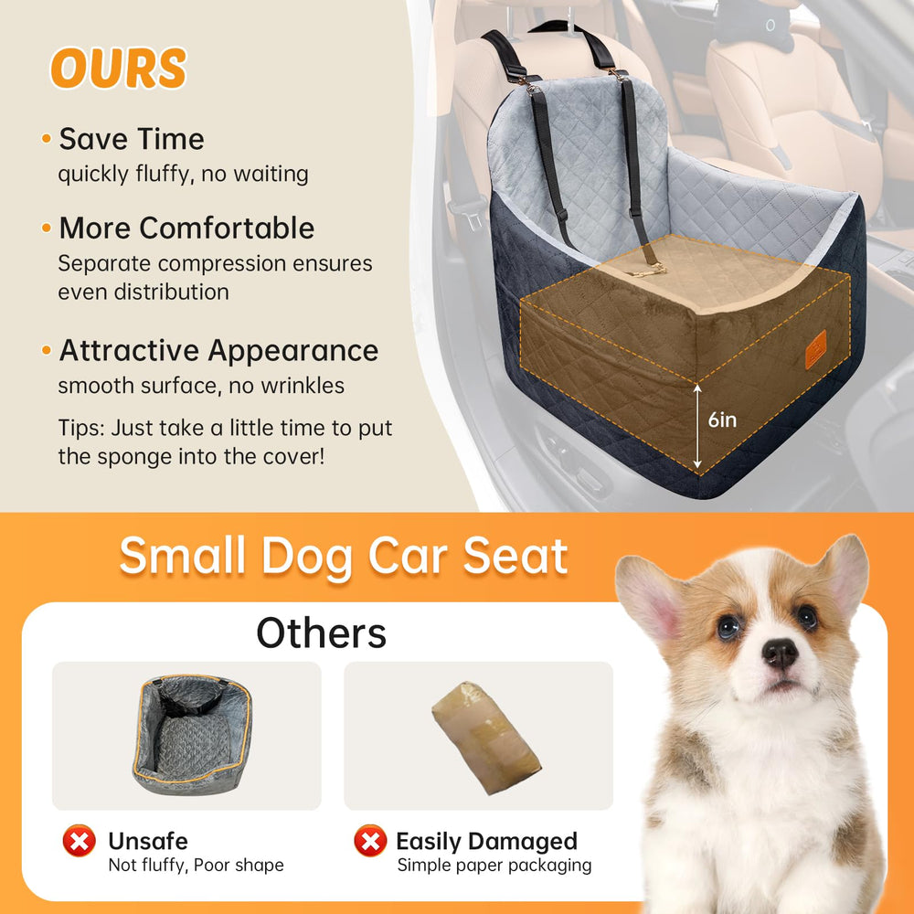FurFrolic memory-foam booster cover washable ensures easy cleaning after adventures