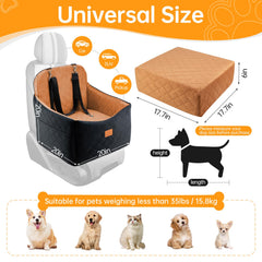 FurFrolic memory foam dog seat car-use shows plush comfort on journeys.