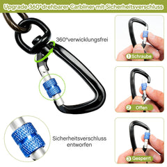 Furggis 20ft tie out cable with reflective coating improves nighttime visibility