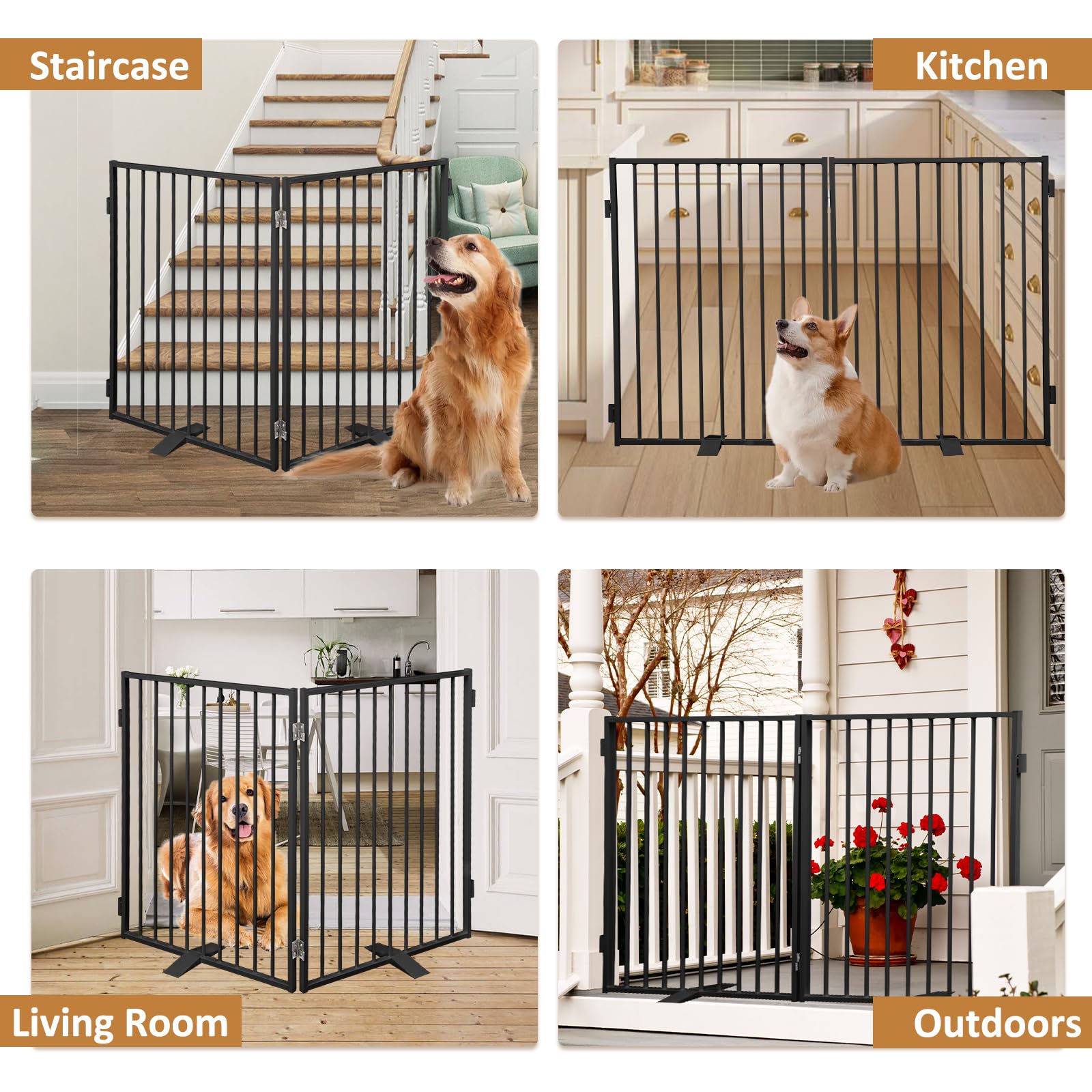 Furggis two-panel system with feet supports for stable barrier configurations